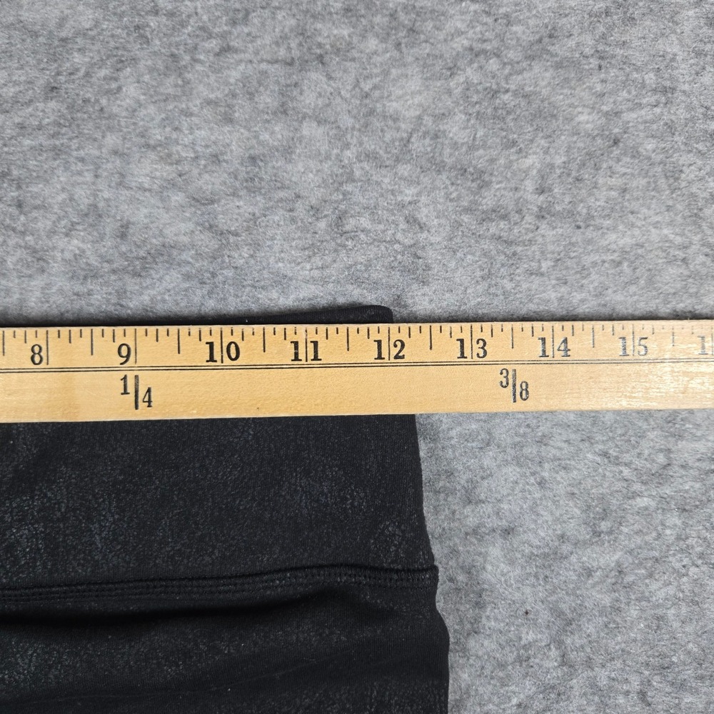 Alo Womens Black Crackle Moto High Waist Leggings XS - Picture 6 of 7